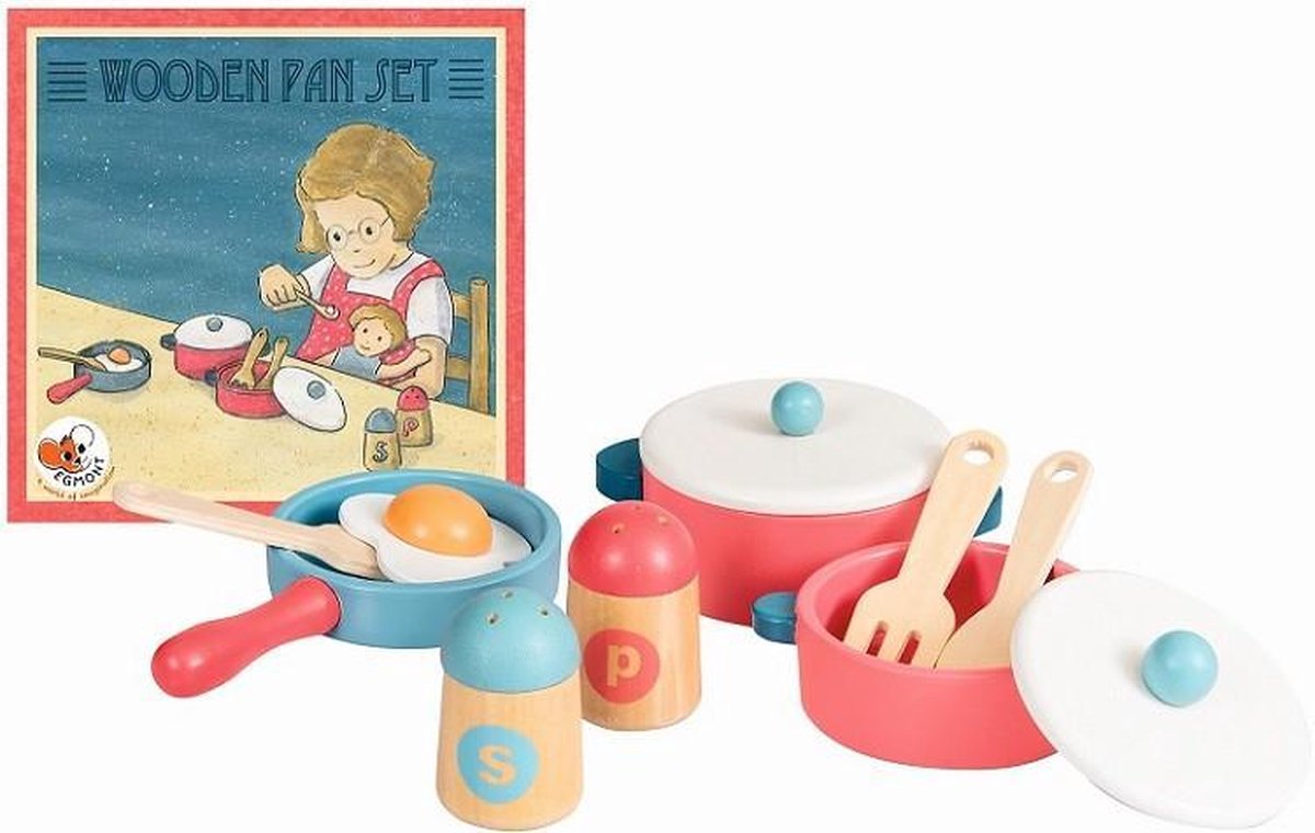 Egmont Toys Houten pannenset 11-delig.