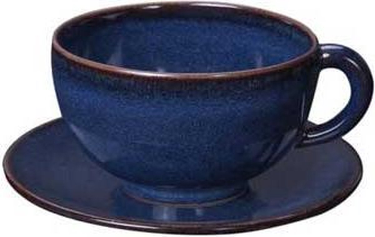 Jars Tourron Indigo theekop + schotel