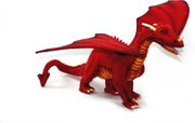 Grote pluche draak rood