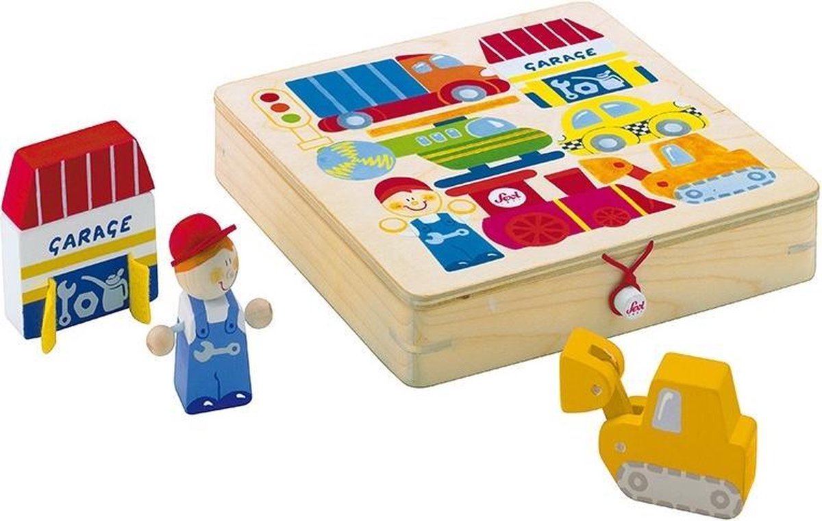 Puzzel - Speelpuzzel - Stad - Hout