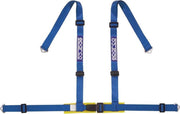Sparco 4-Punts Sportgordel - Blauw - incl. Bekkenbeschermer & Schroefbevestiging (E-Keur)