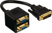 Passieve DVI - VGA x 2 splitterkabel