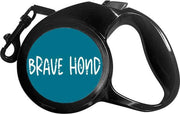 Rollijn Hondenriem met Handvat 5M "Brave Hond" - Leiband voor Honden - Hondenlijn