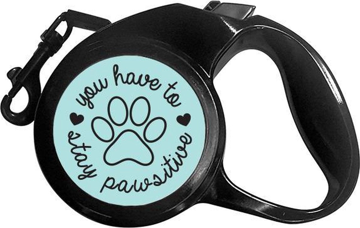 Rollijn  Hondenriem met Handvat 5M "Pawsitive" - Leiband voor Honden - Hondenlijn