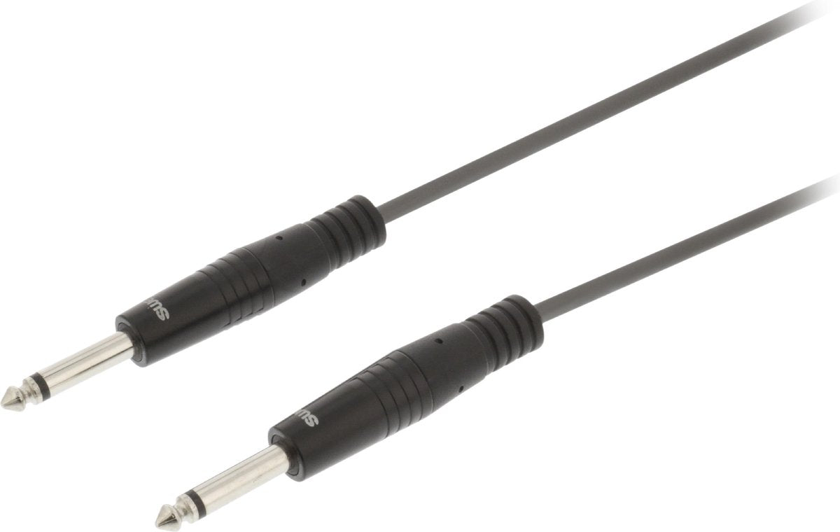 Mono Audio Cable 6.35 mm Male - 6.35 mm Male 3.0 m Dark Grey