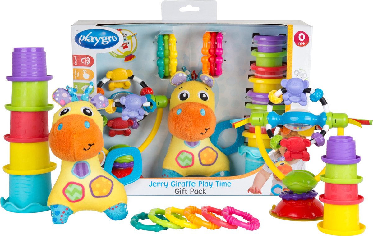 Playgro Giraf met Kinderstoelspeeltje Kraamcadeau