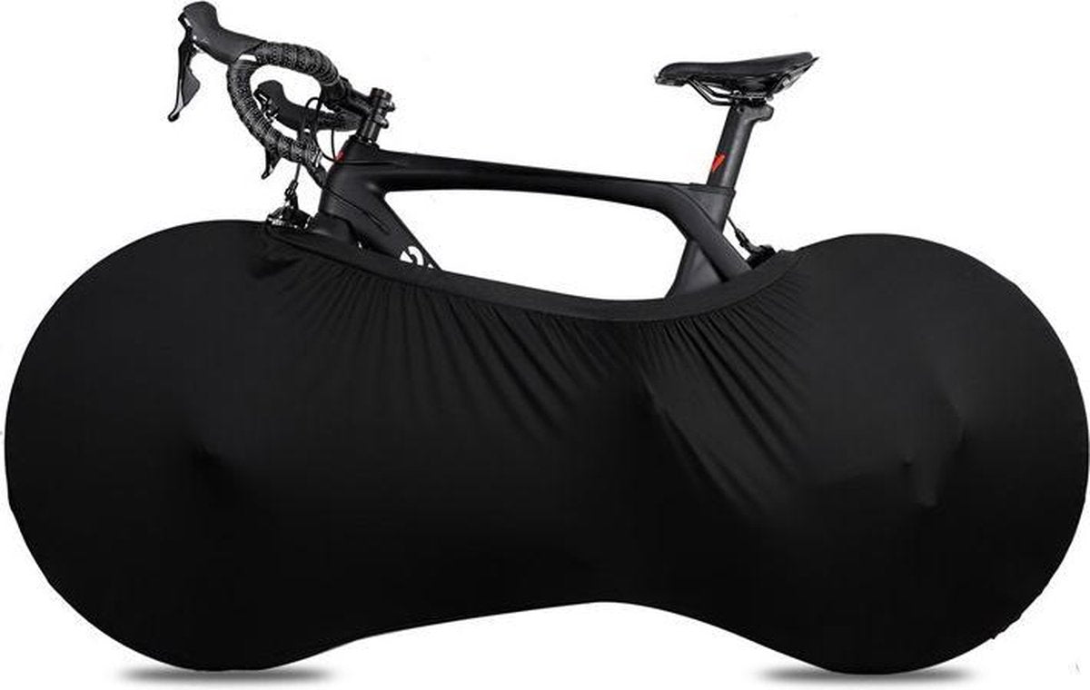 Elastische Fietsbeschermhoes - Fiets beschermhoes - Fietshoes - Fiets hoes - Wielrenfiets Hoes - Wielren Hoes - Wielrenfietshoes - Mountainbike hoes - Mountainbikehoes - Sleeve voor Fietsen - Racefiets hoes - Race fiets hoes - Zwart