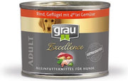 Grau blikvoer hond  Rundvlees met gevogelte en 4-leigroenten 6 x 200gr