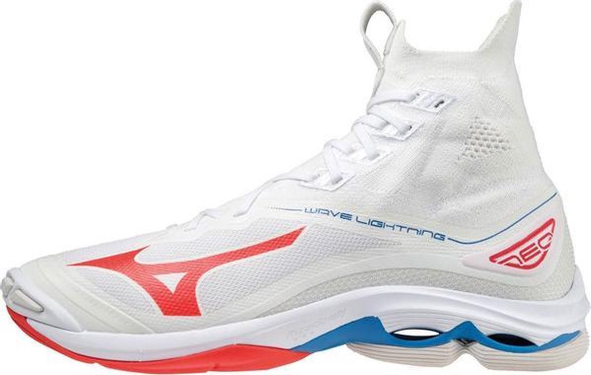 Mizuno Wave Lightning Neo - wit/oranje - maat 43