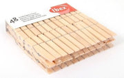 48x Berkenhouten wasknijpers - 6 cm - voordelige knijpers / wasspelden
