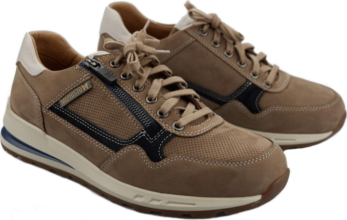 Mephisto BRADLEY Heren Sneakers - Taupe - Maat 38.5