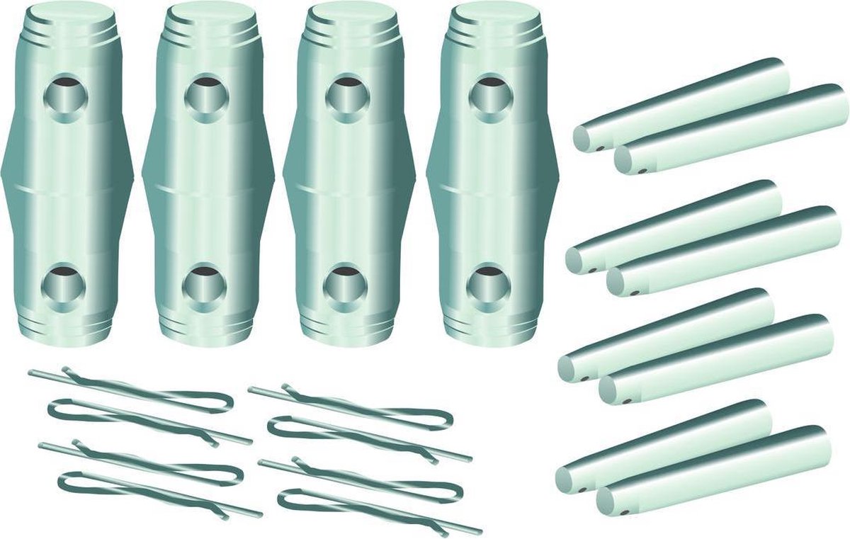 ALUTRUSS QUADLOCK set connecting cone/pivot/pin