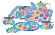 Theeservies voor Kinderen - Metaal - Speelgoed Servies in Koffertje - Confetti