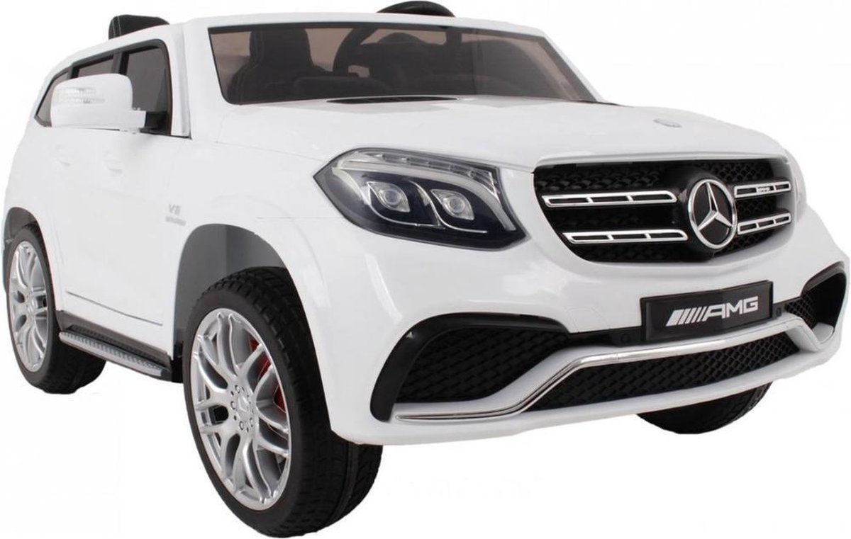 2-Persoons Mercedes Benz GLS63 AMG 12V Elektrische kinderauto | accu auto voor kinderen Met Leren zitje