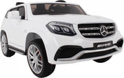 2-Persoons Mercedes Benz GLS63 AMG 12V Elektrische kinderauto | accu auto voor kinderen Met Leren zitje