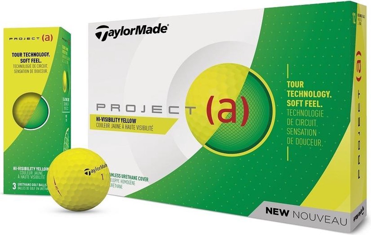 TaylorMade Project (A) Golfballen 2018 - Dozijn / 12 stuks - Geel