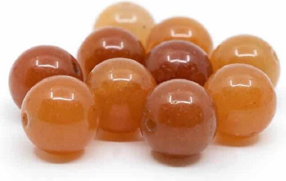 Edelsteen Losse Kralen Rode Aventurijn – 10 stuks (12 mm)