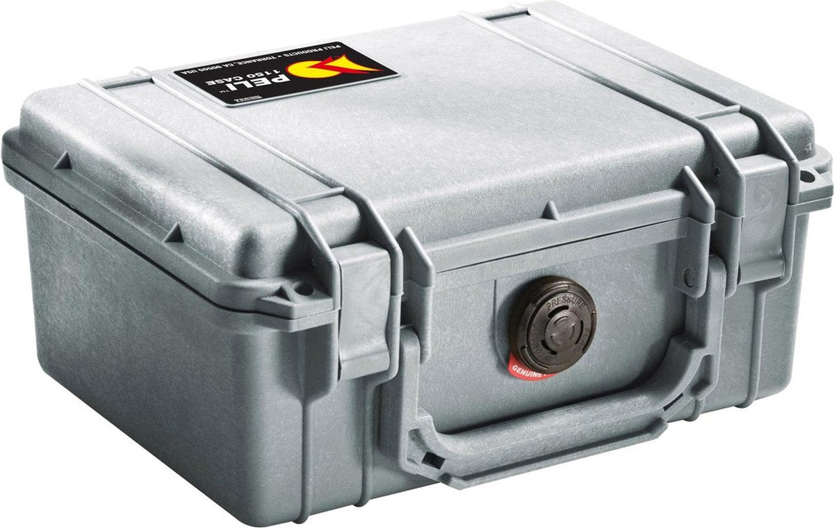 Peli Case   -   Camerakoffer   -   1150   -  Zilver   excl. plukschuim  20