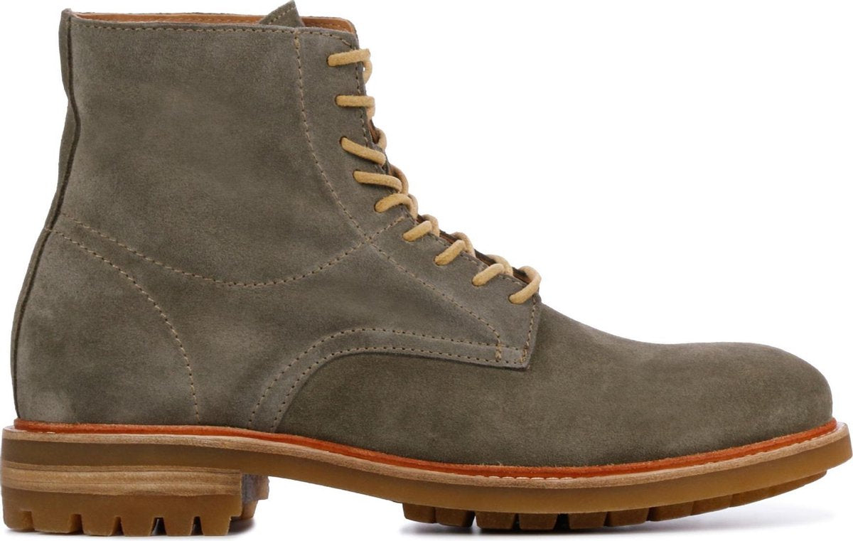 Stefano Lauran Mannen Suède  Enkellaarsjes / Laarzen / Herenschoenen S3011 sue - Groen - maat 46