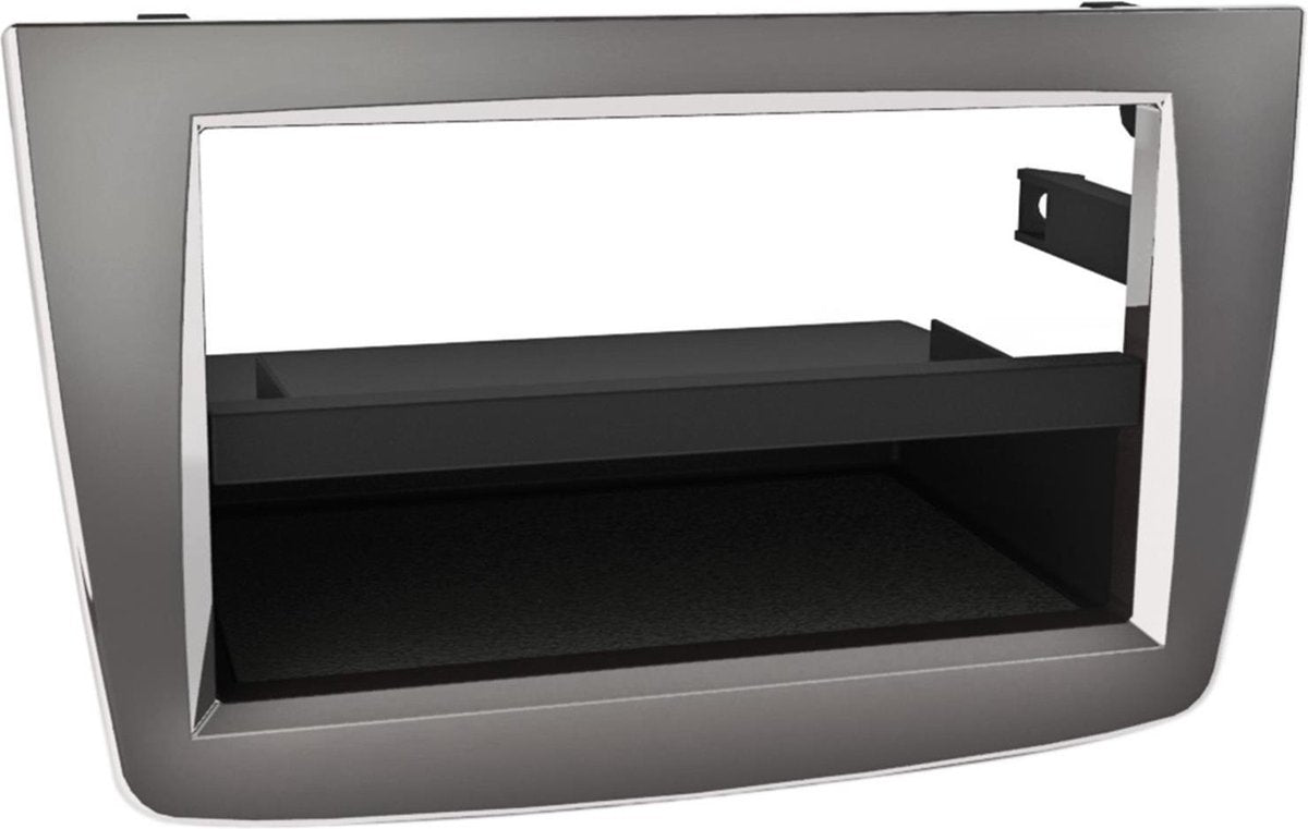2-DIN Paneel Alfa Romeo MiTo 2008-2014 Kleur: Zilver