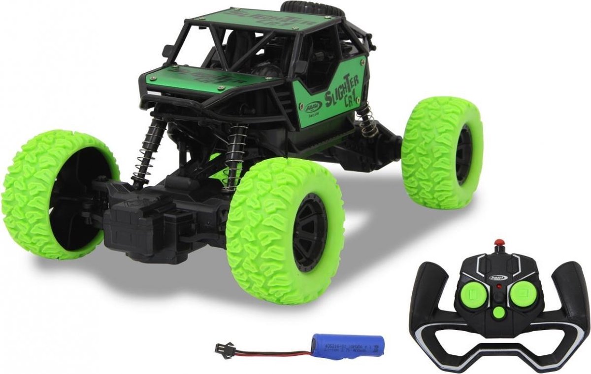 Jamara Bestuurbare Auto Rc- Crawler Diecast 21 Cm Zwart/groen