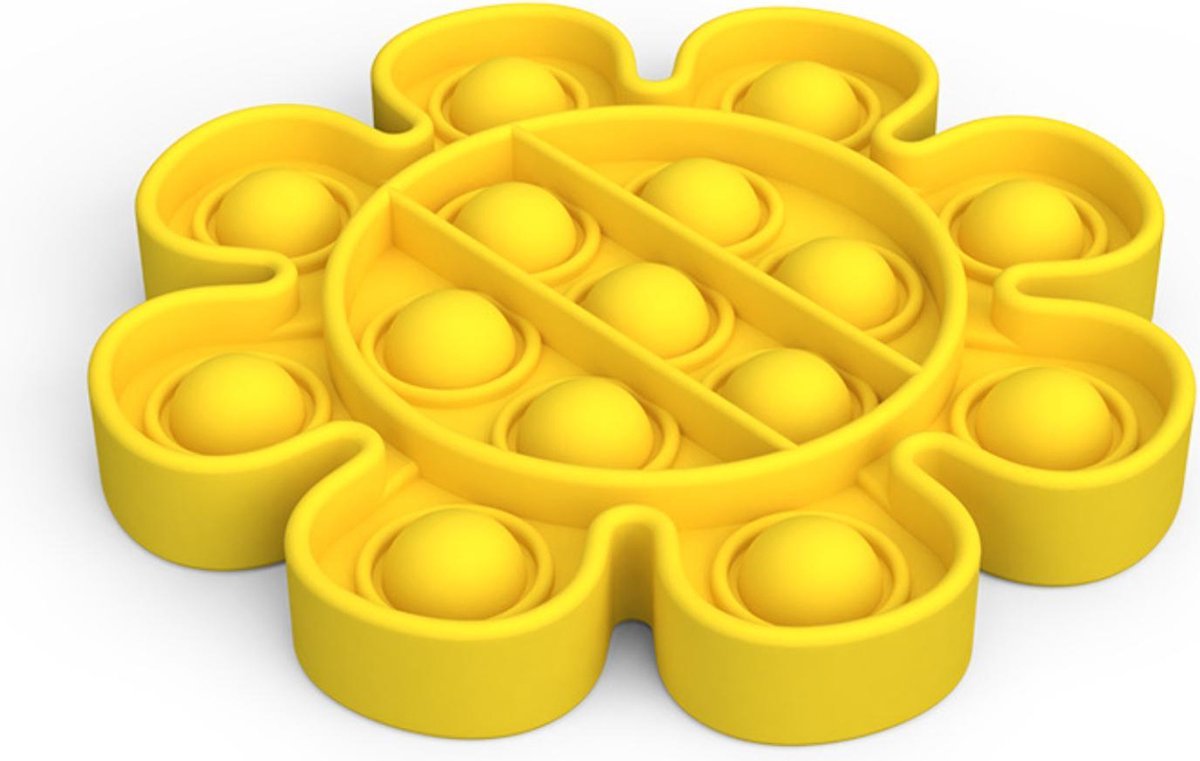 ColourFam fidget toys pop it | Gele Bloem | Stress verlagend | Fidget popper | Fidget speelgoed | fidget toys pop it tiktok | fidget pad | Stress verlagend | Speelgoed voor Autisme Adhd / Angst Focus | | Pop it game