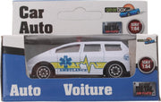 Gearbox Voertuig Ambulance Wit/geel Staal 8 Cm