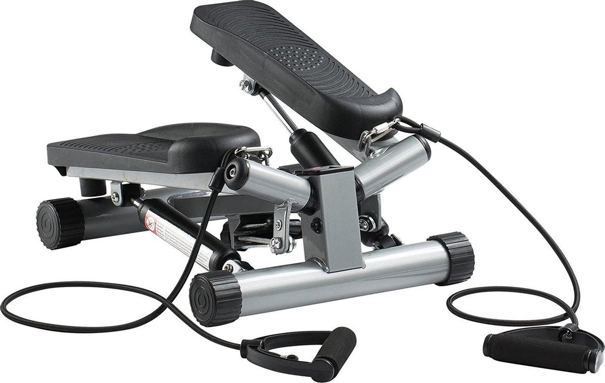 Gutos ultrasport swing stepper - Met LCD monitor - Stepper Fitness - Met touwtjes - Stappenteller - Mini stepper - Hometrainer - Zwart - Step fitness - stepper fitnessapparaat