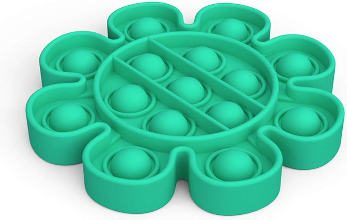 ColourFam fidget toys pop it | Groene Bloem | Stress verlagend | Fidget popper | Fidget speelgoed | fidget toys pop it tiktok | fidget pad | Stress verlagend | Speelgoed voor Autisme Adhd / Angst Focus | | Pop it game