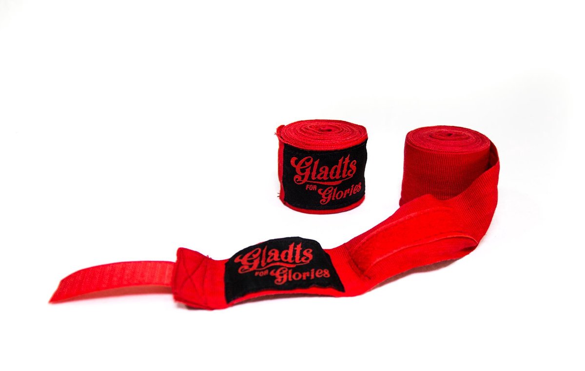 Gladts bandage - bandages - Aanbieding -2 paar- rood - 460 cm - boksen - kickboksen - thaiboksen - mma