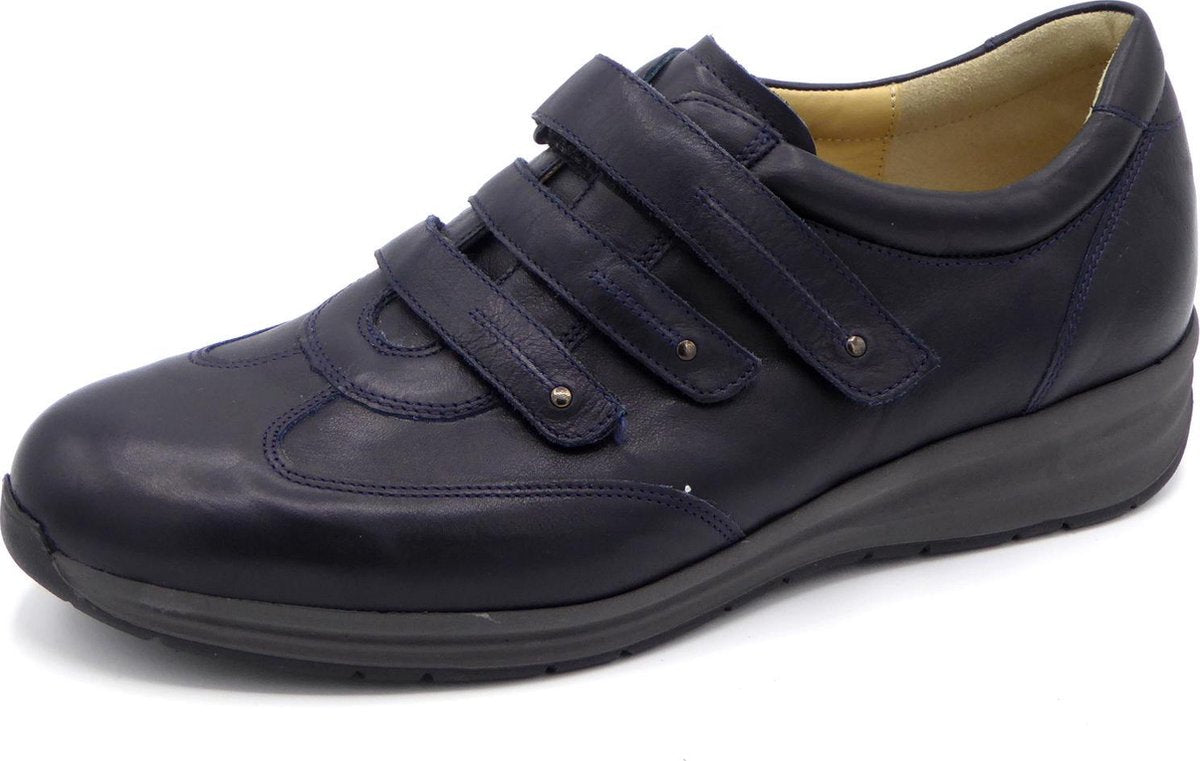 Durea Dames Klittenbandschoen 6128-4008 Blauw - Wijdte G - Maat 4½