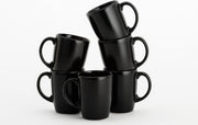 Lite-Body - Hermes - Thee Beker 30cl set van 6 - Zwart mat
