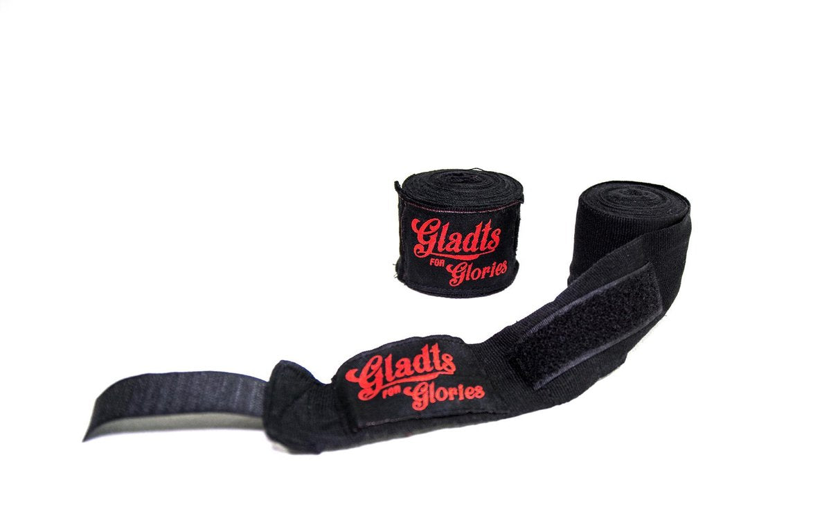 Gladts bandage-bandages - Aanbieding - 3 paar- zwart - 460 cm - boksen - kickboksen - thaiboksen - mma