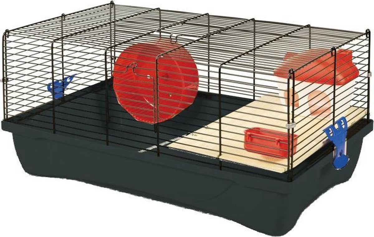 Mps Hamsterkooi Flat Nature 58 X 32 X 26 Cm Zwart