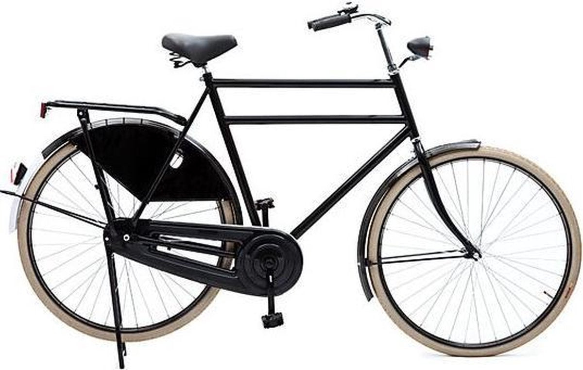Avalon Opa Export DB H65cm. Kleur: Zwart. Uitoering: Remnaaf. Met oa: Creme witte lijn banden