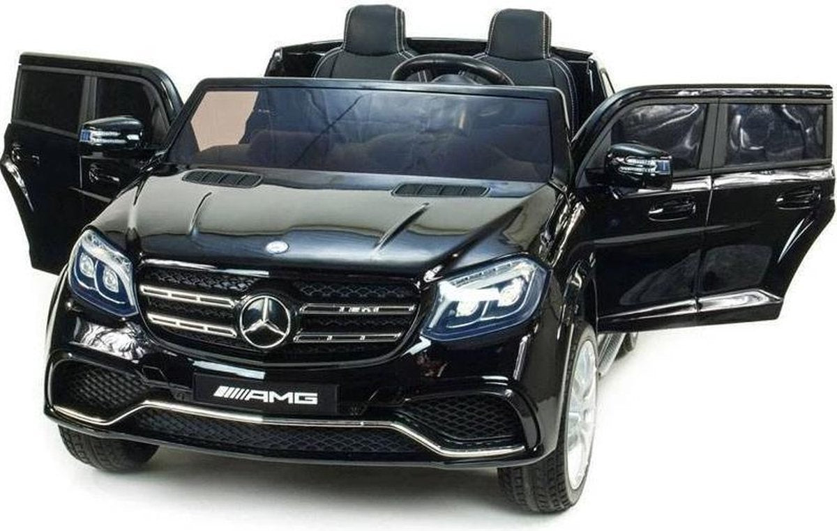 2-Persoons Mercedes Benz GLS63 AMG 12V Elektrische kinderauto | accu auto voor kinderen Met Leren zitje
