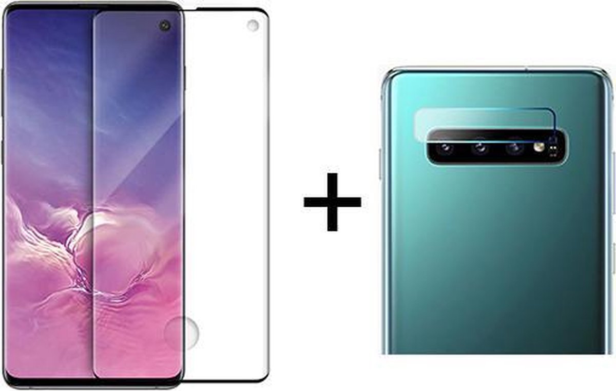 Beschermglas Samsung S10 Screenprotector Full 1 stuk - Samsung Galaxy S10 Screenprotector - Samsung S10 Screen Protector Camera - 1 stuk
