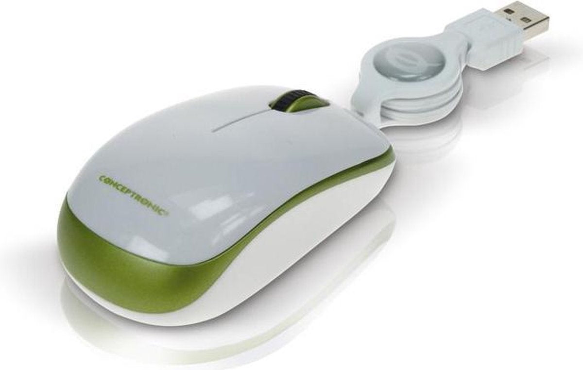 Conceptronic muizen Optical Micro Mouse Green