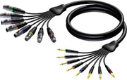 Procab Multikabel REF8024 - 8x XLR (v) - 8x 6