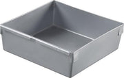 Ladebakje - Zilver - 15x15cm - Kunststof - (set van 12).