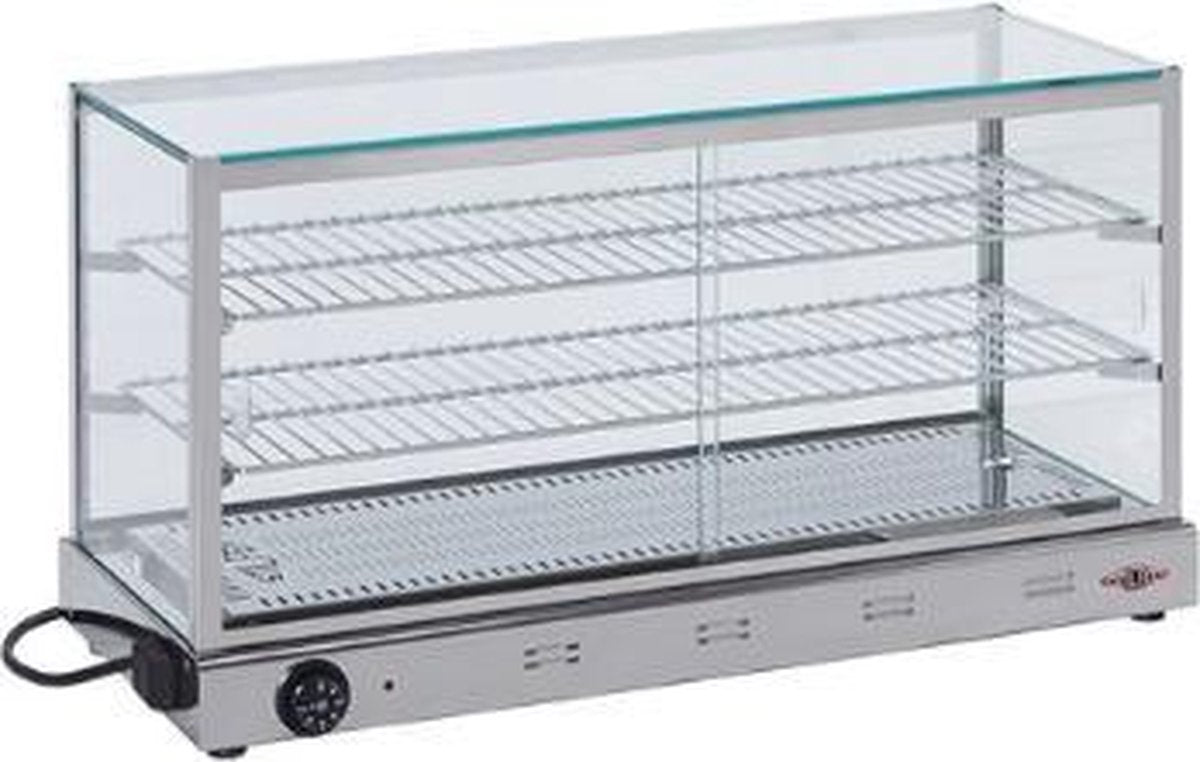 Stilfer warmhoudvitrine - 420x820x330 mm (bxdxh)