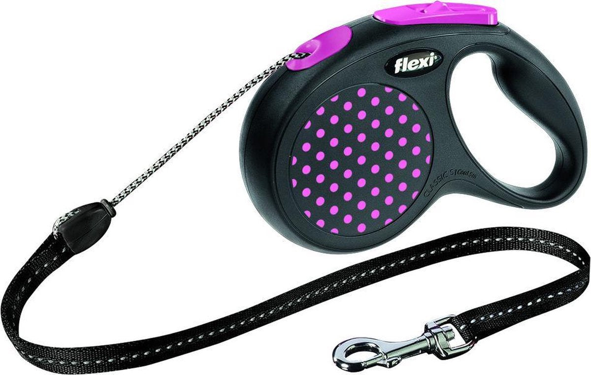 Flexi Design Koord - Hondenriem - Roze - S - 5 m - (<12 kg)