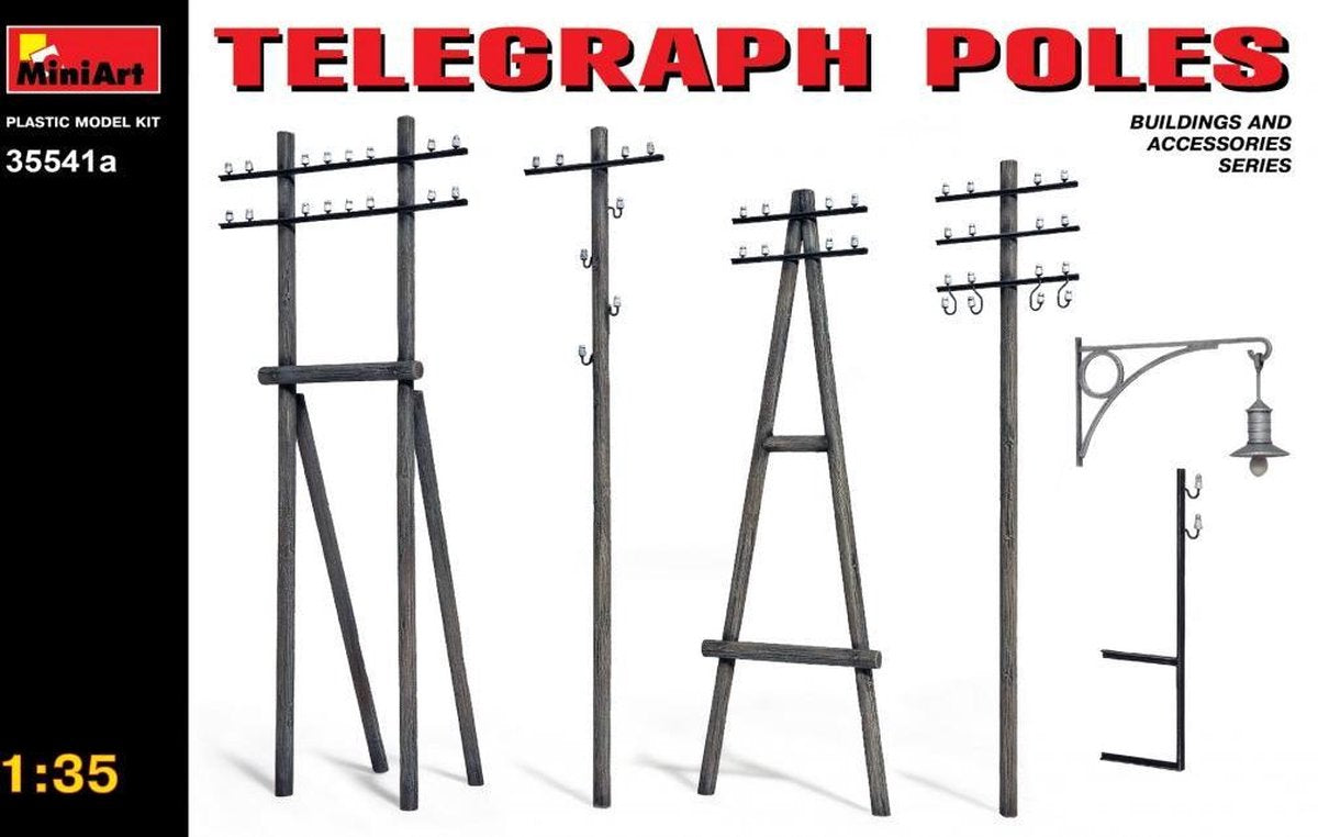 1/35 TELEGRAPH POLES - modelbouwsets