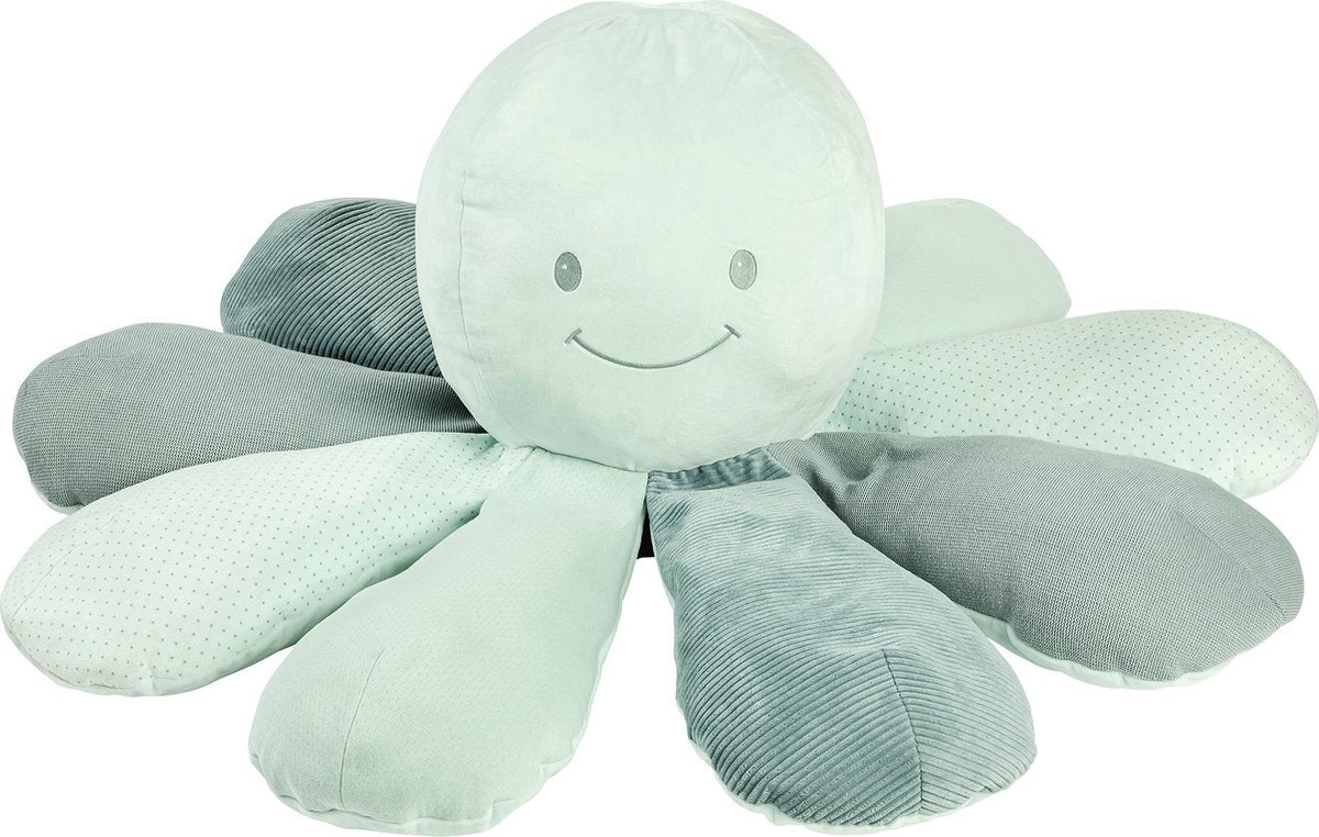 Nattou Octopus Lapidou - Mega XXL Knuffel - 100 cm - Groen