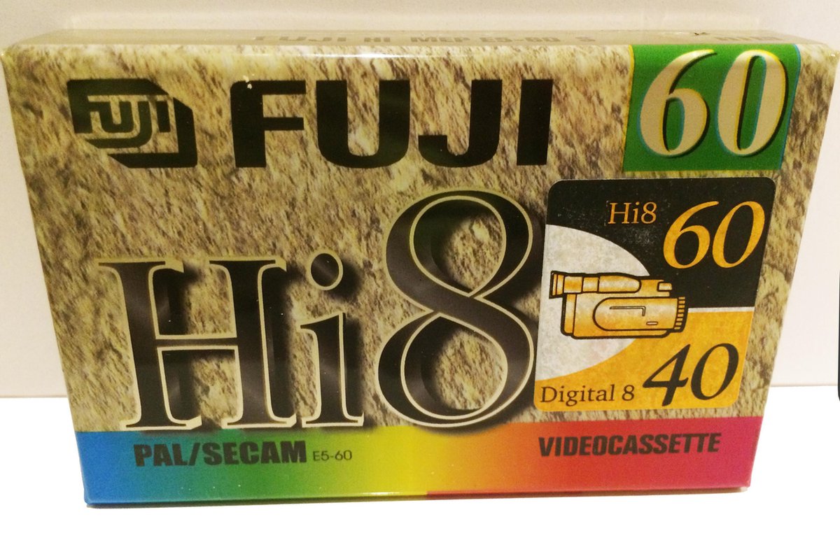 FUJI Hi8 cassette 60 minuten ME Postition Hi-8 Tape