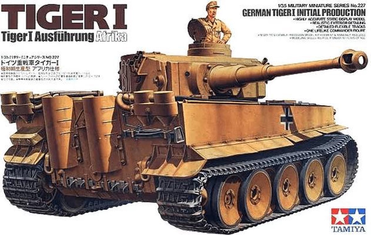 1:35 Tamiya 35227 German Tiger I Initial Production Plastic kit