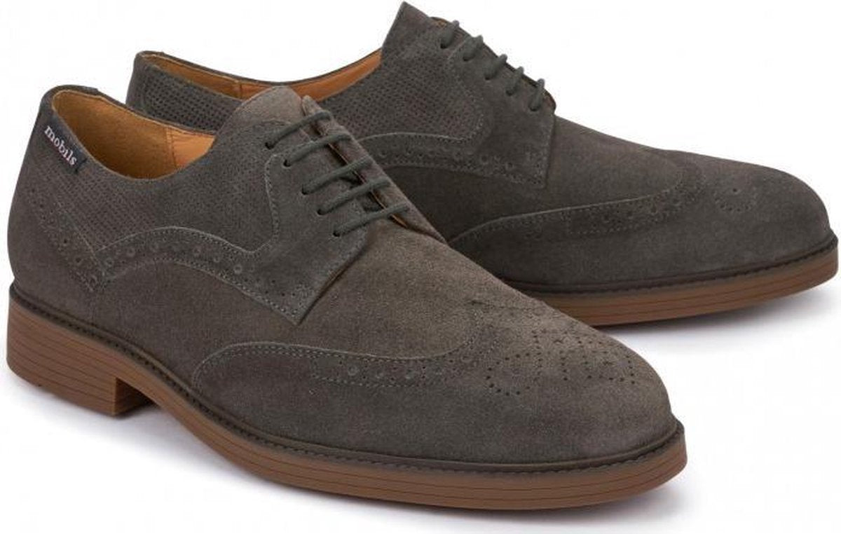 Mobils by Mephisto FERNAND Heren Veterschoen - Donkergrijs - Maat 45