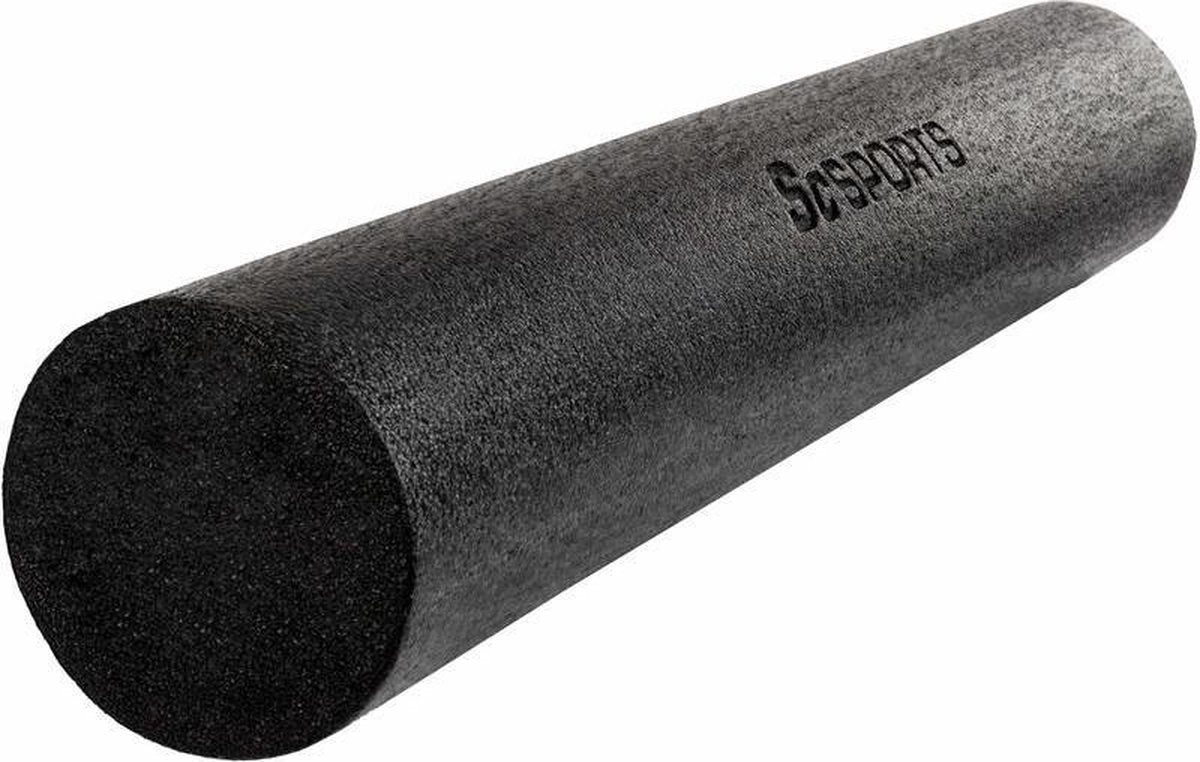 ScSPORTS® Foam roller - Pilates rol - zwart - 90 x 15 cm