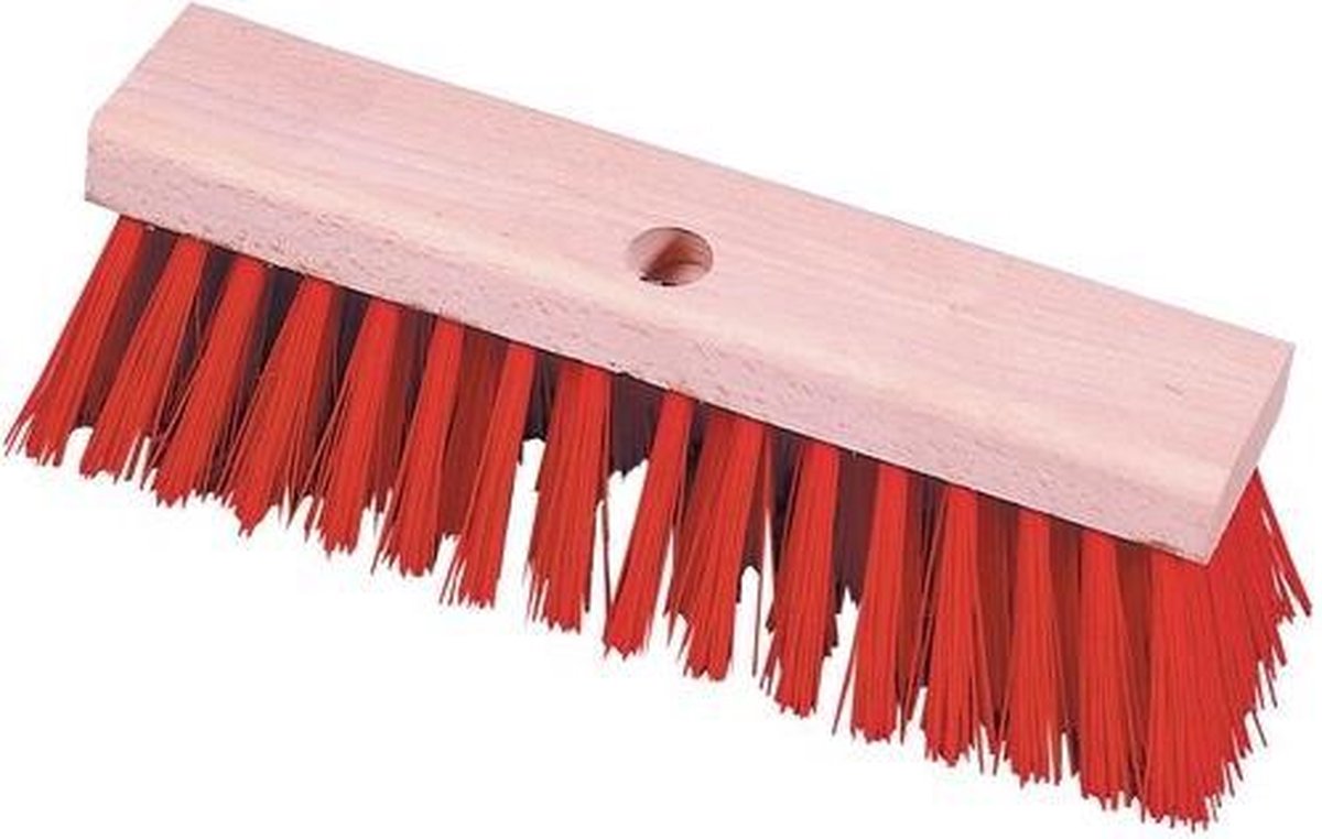 Bezem Euro Stal Premium - 42 cm - pvc - rood
