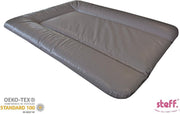 steff - aankleedkussen - 70x50 cm - bruin taupe - met kwaliteitslabel OEKO-TEX standard 100